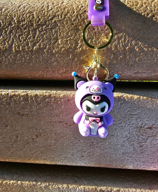 Cute Japanese Character Keychain w/Strap